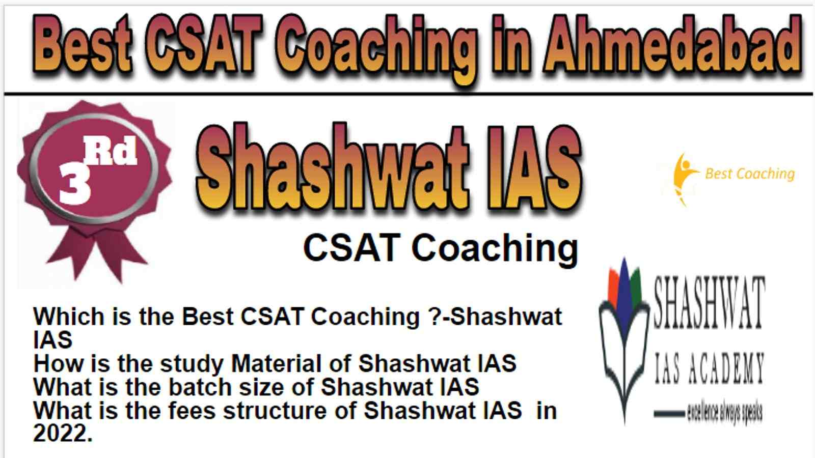 Rank 3 Best CSAT Coaching in Ahmedabad