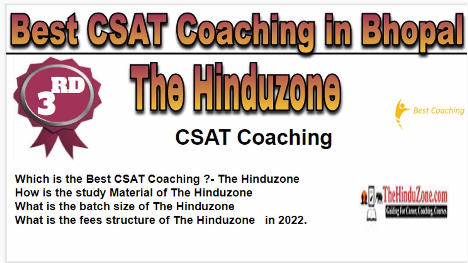 Rank 3 Best CSAT Coaching in Bhopal
