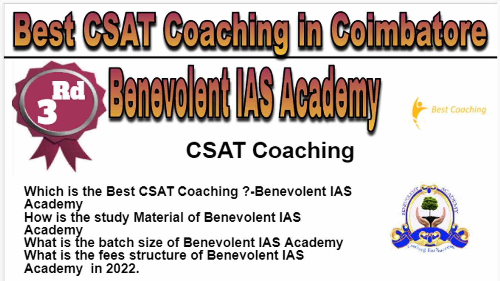 Rank 3 Best CSAT Coaching in Coimbatore