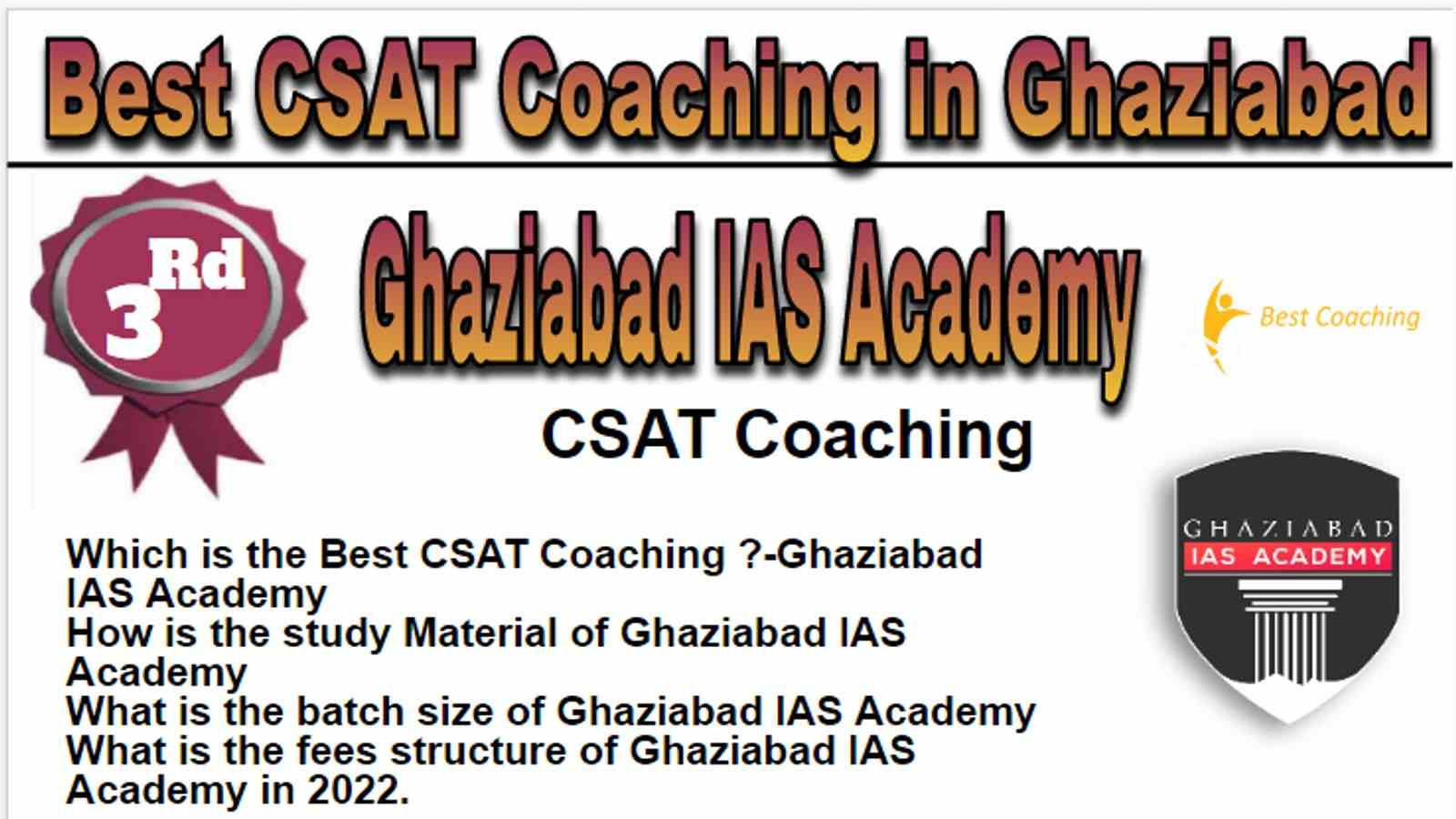 Rank 3 Best CSAT Coaching in Ghaziabad
