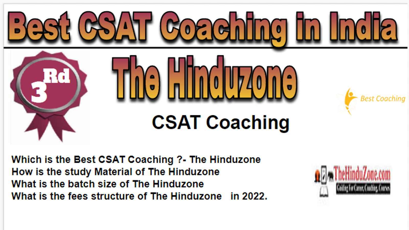 Rank 3 Best CSAT Coaching in India