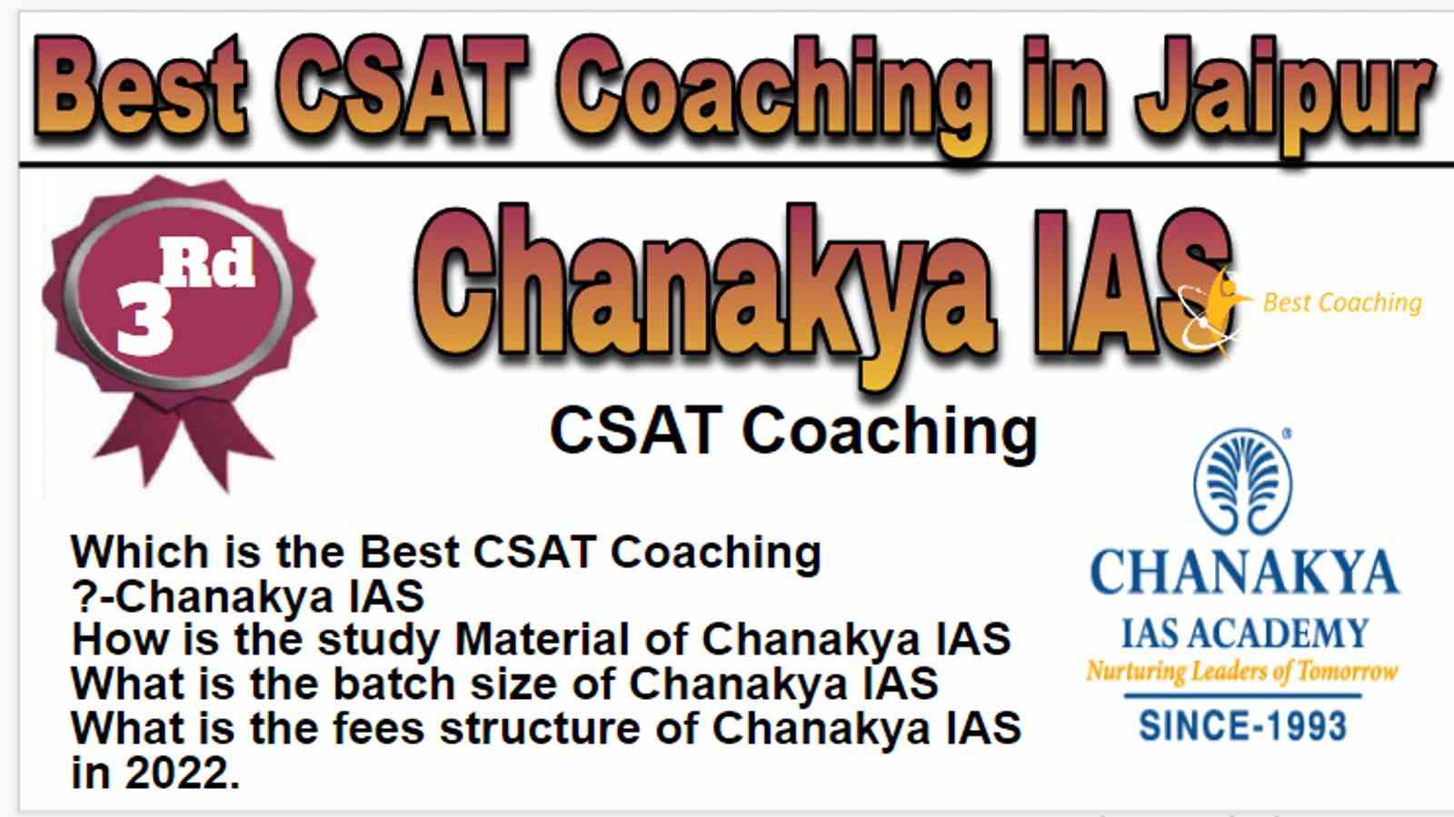 Rank 3 Best CSAT Coaching in Jaipur