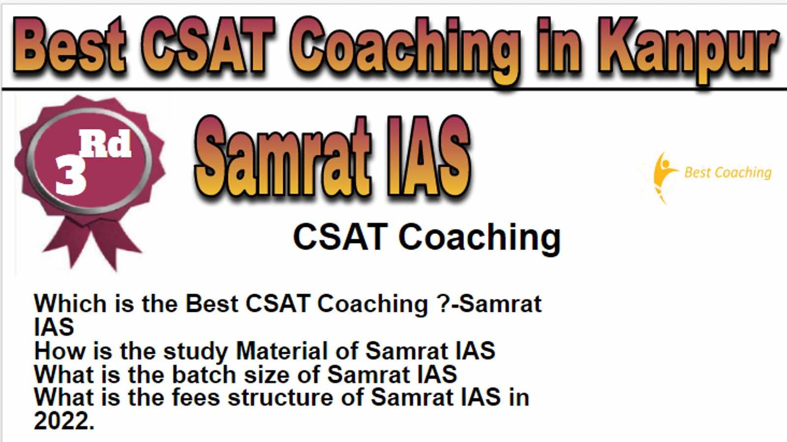 Rank 3 Best CSAT Coaching in Kanpur