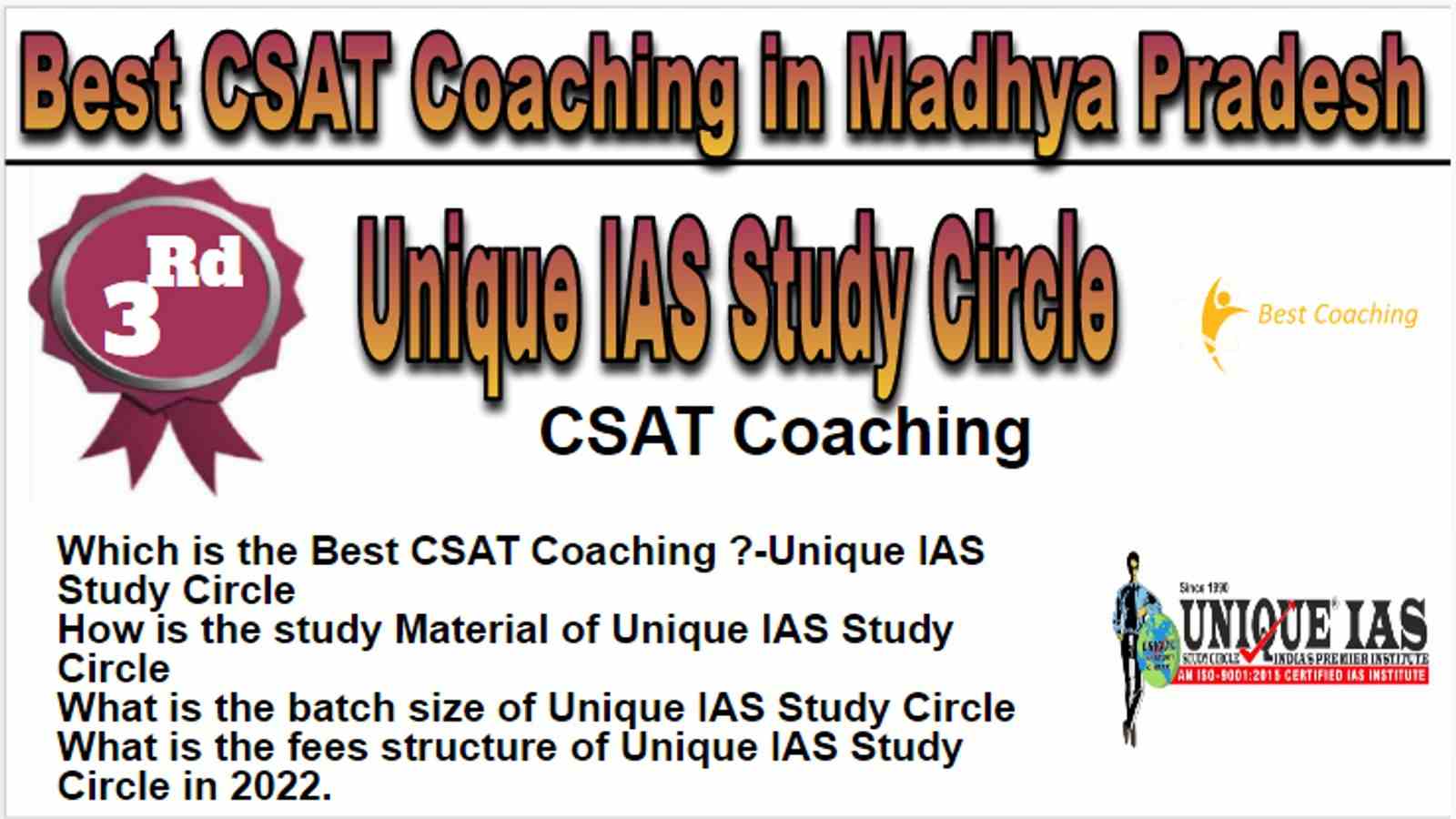 Rank 3 Best CSAT Coaching in Madhya Pradesh