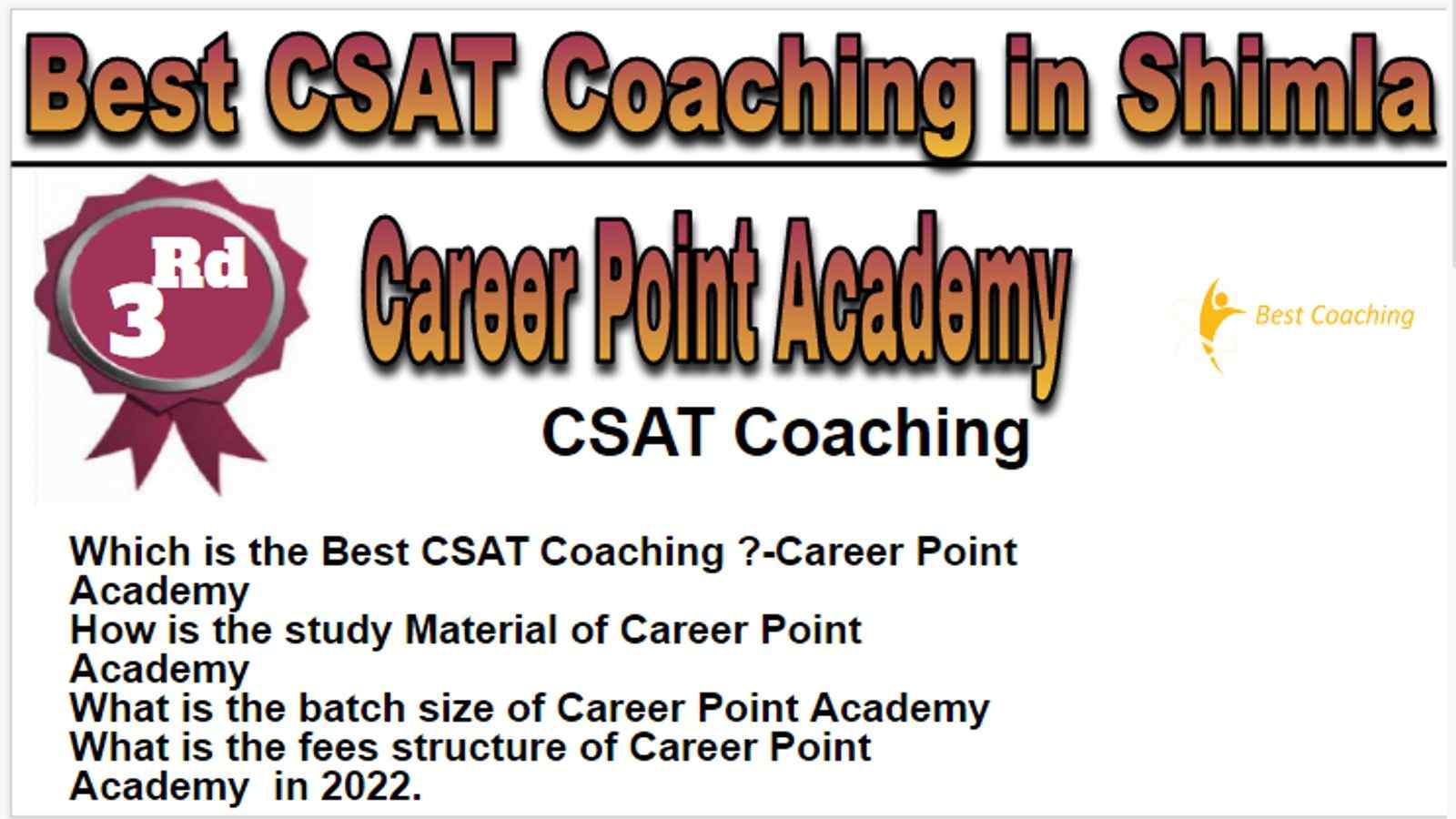 Rank 3 Best CSAT Coaching in Shimla