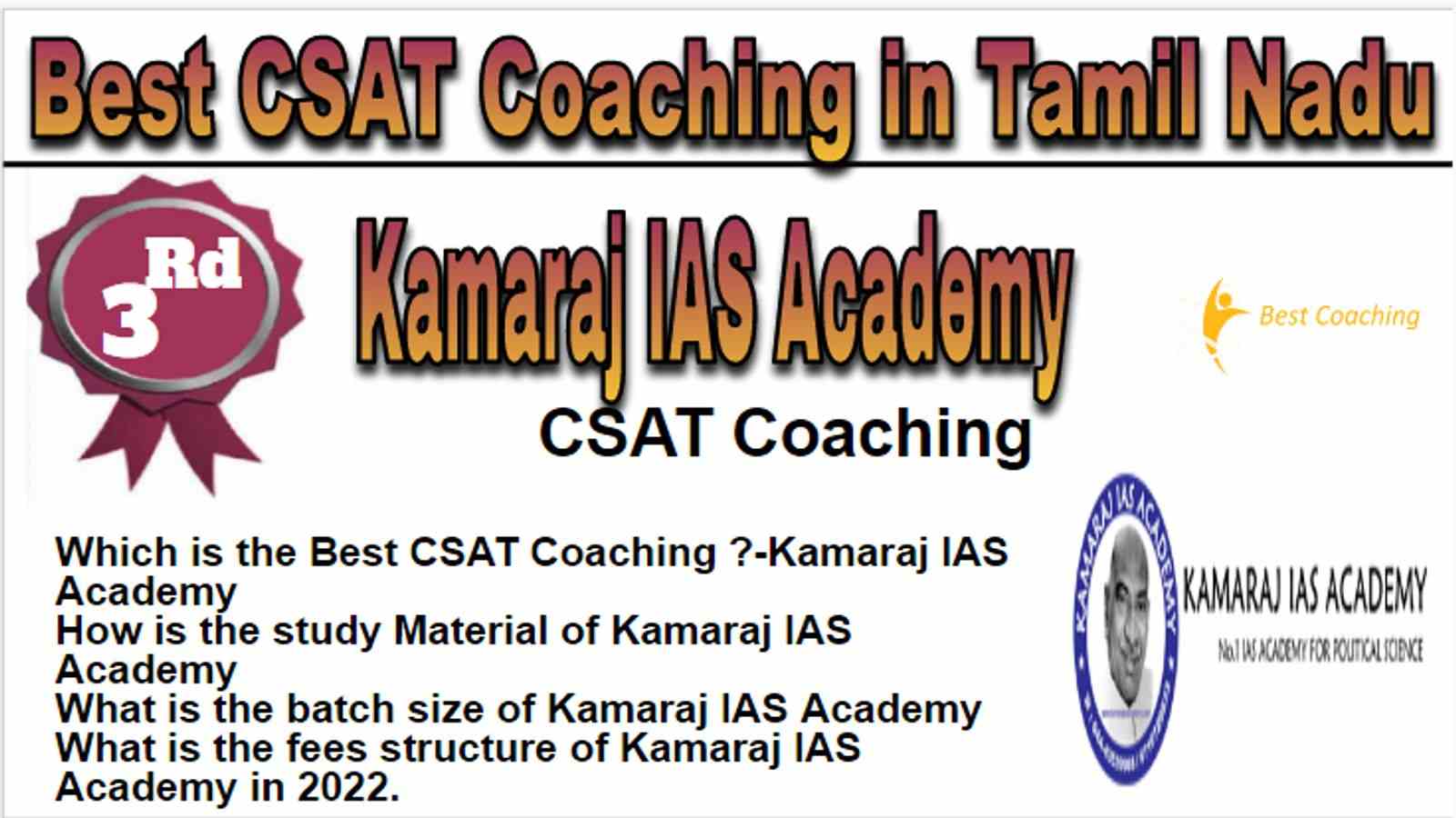 Rank 3 Best CSAT Coaching in Tamil Nadu