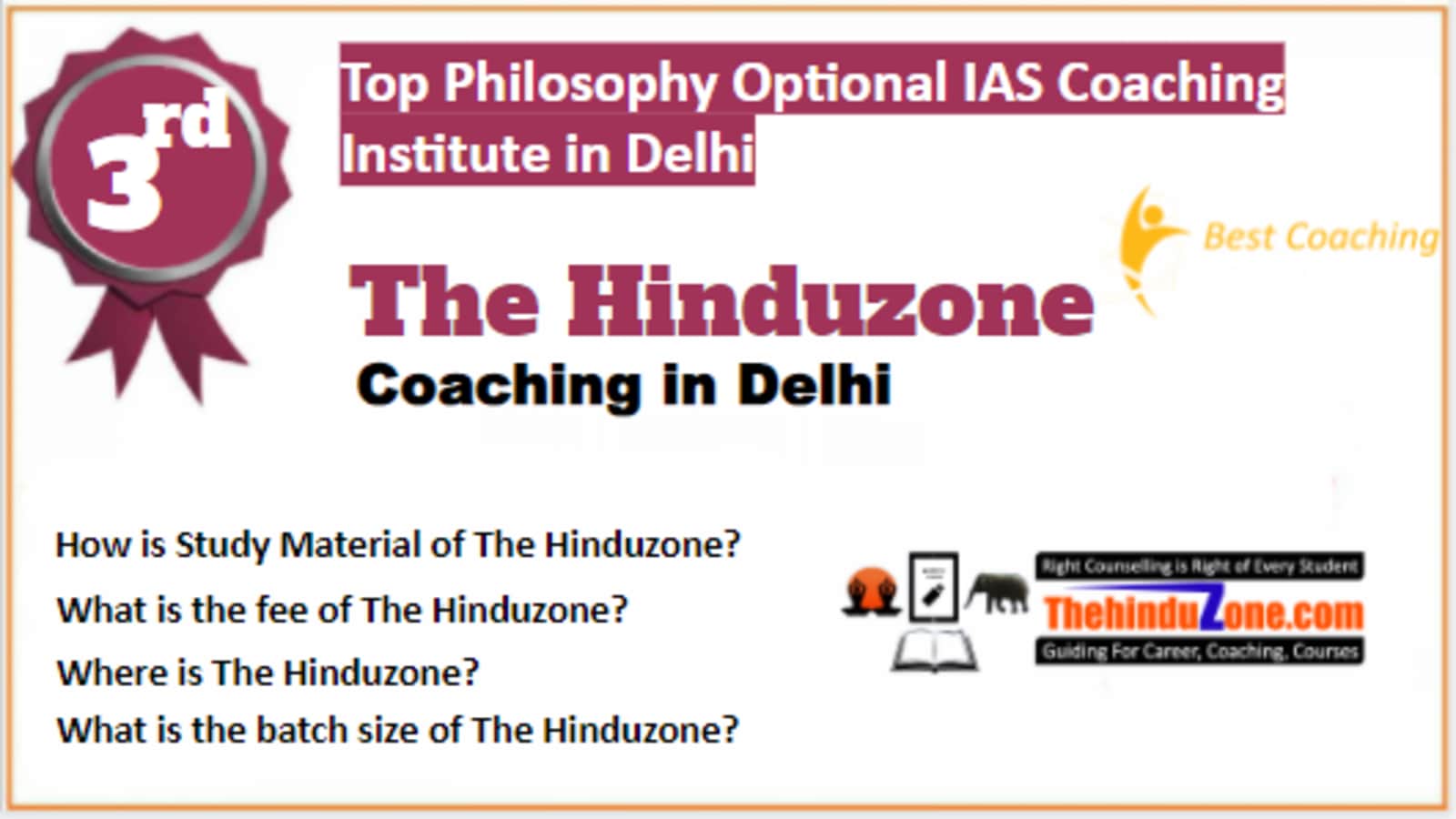 Rank 3 Best Philosophy optional IAS coaching in Delhi
