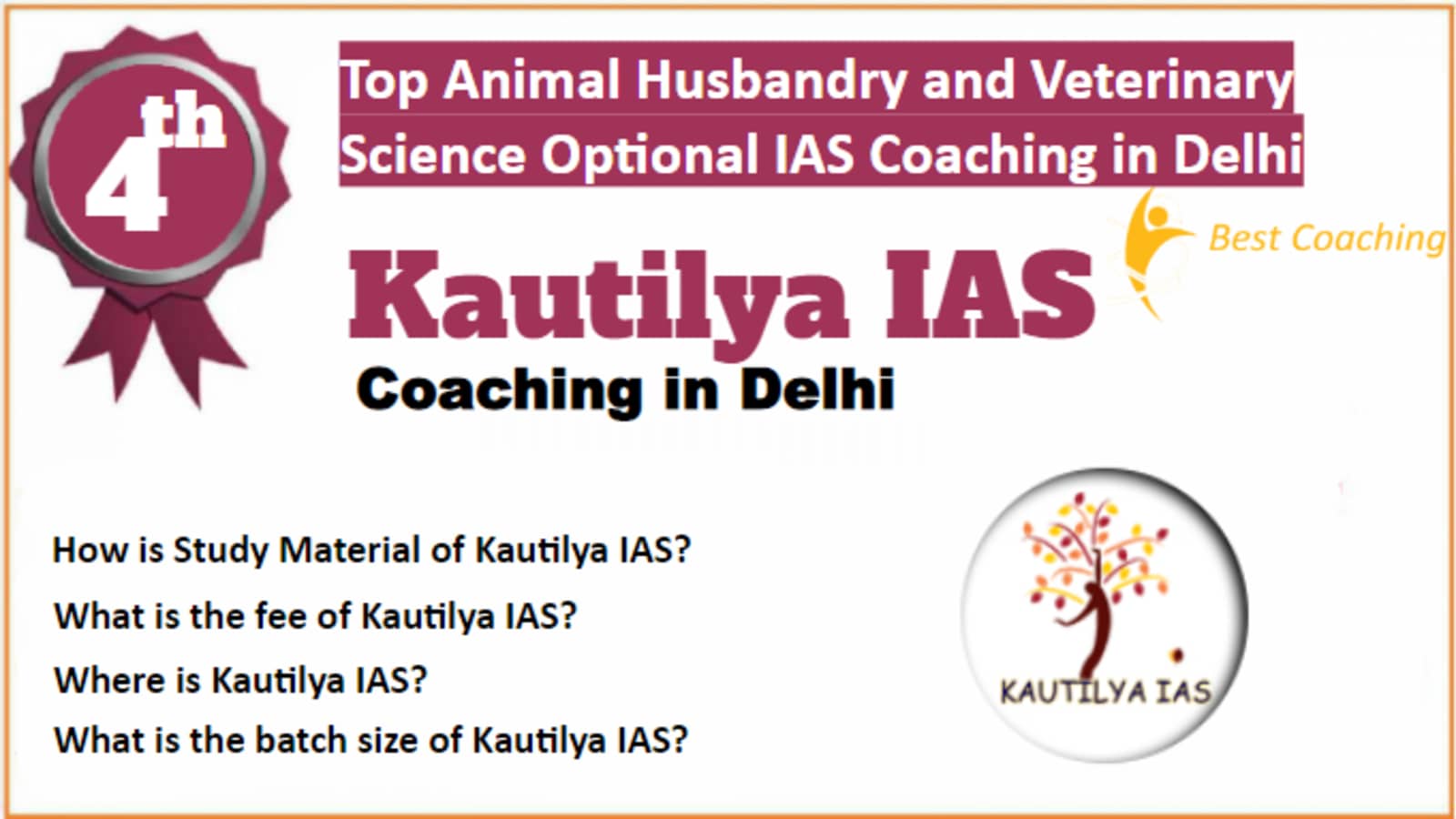 Best Animal Husbandry and Veterinary Science Optional IAS Coaching in Delhi  