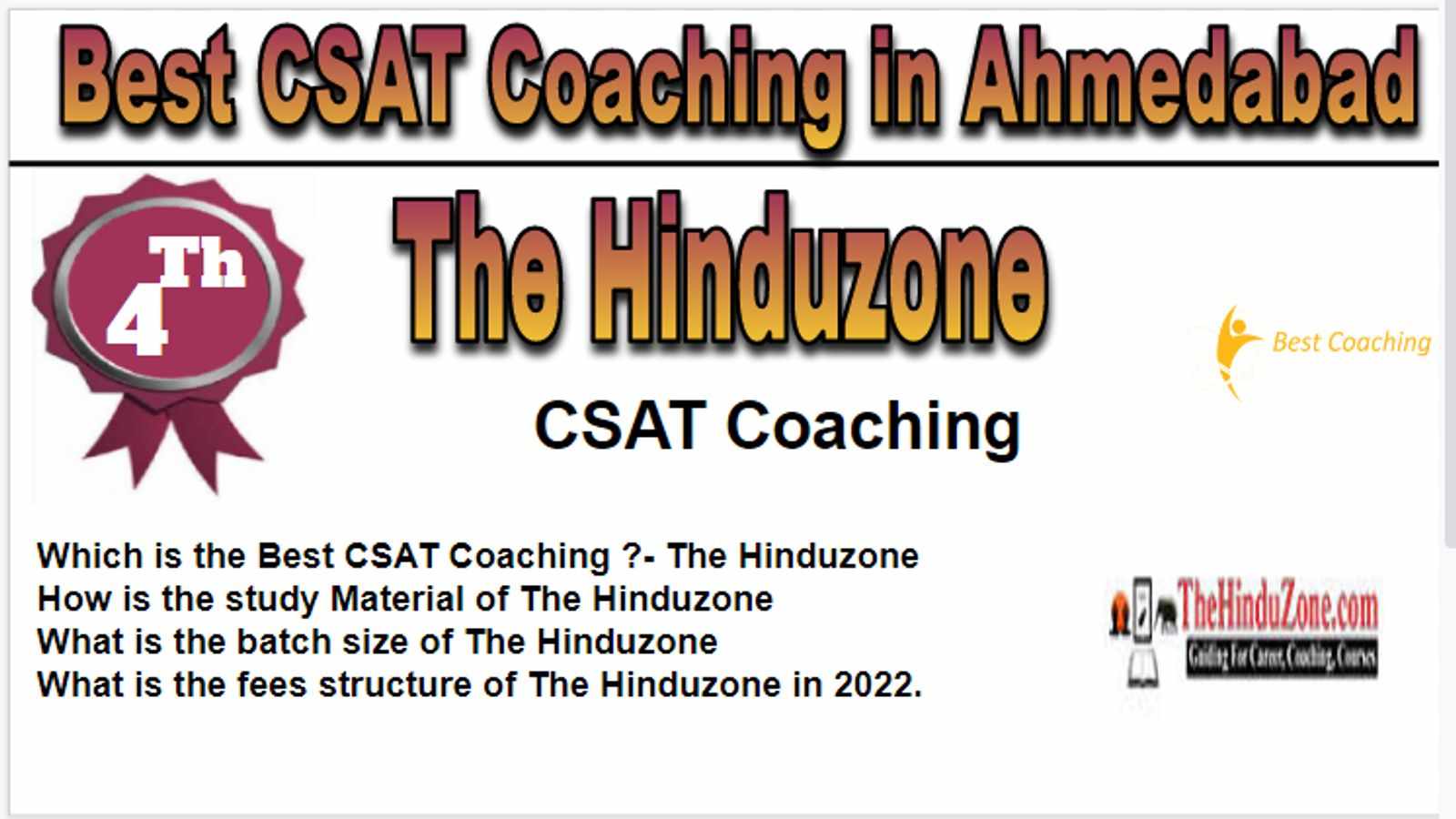 Rank 4 Best CSAT Coaching in Ahmedabad