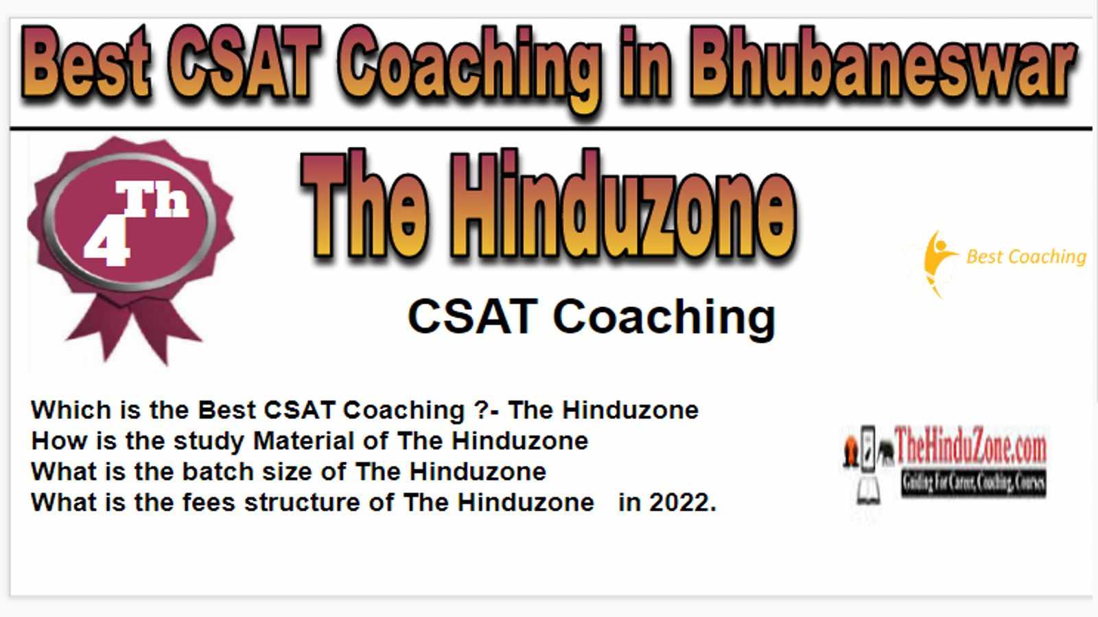 Rank 4 Best CSAT Coaching in Bhubaneswar