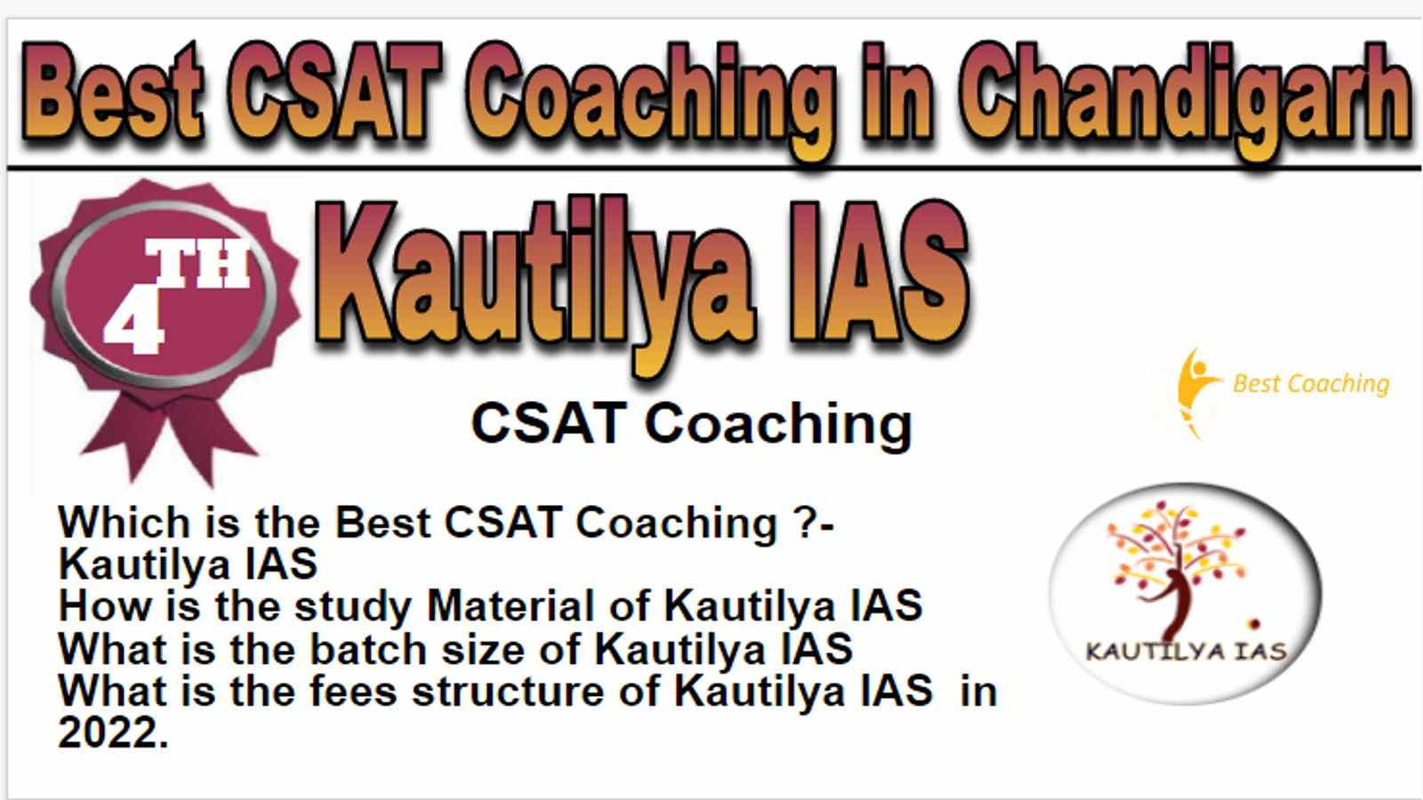 Rank 4 Best CSAT Coaching in Chandigarh