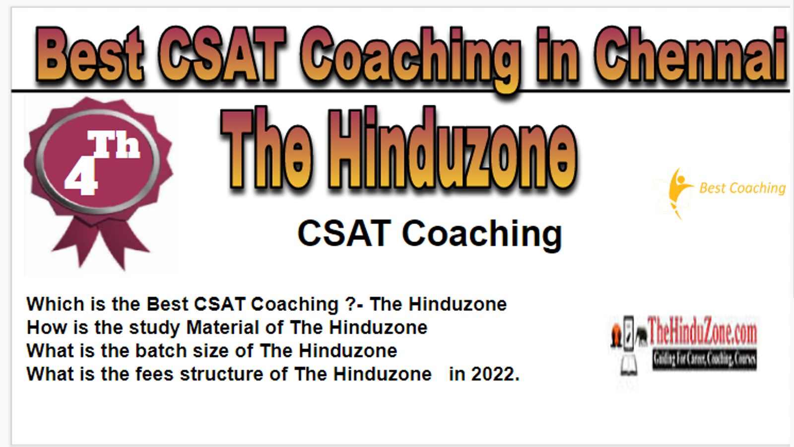 Rank 4 Best CSAT Coaching in Chennai