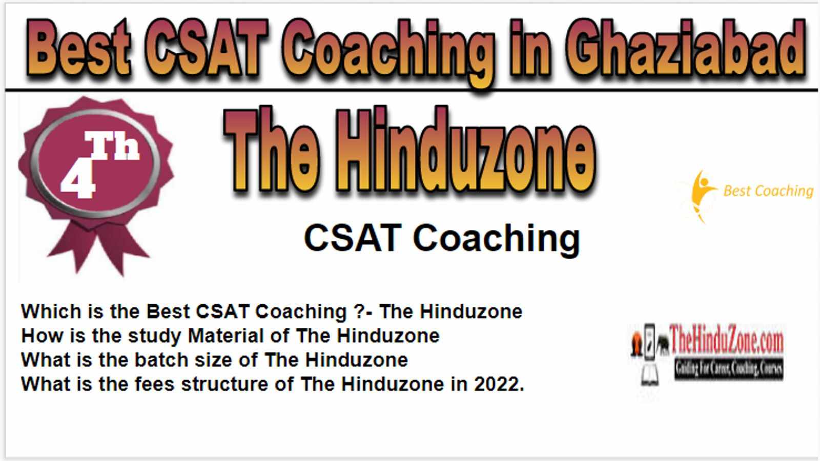 Rank 4 Best CSAT Coaching in Ghaziabad