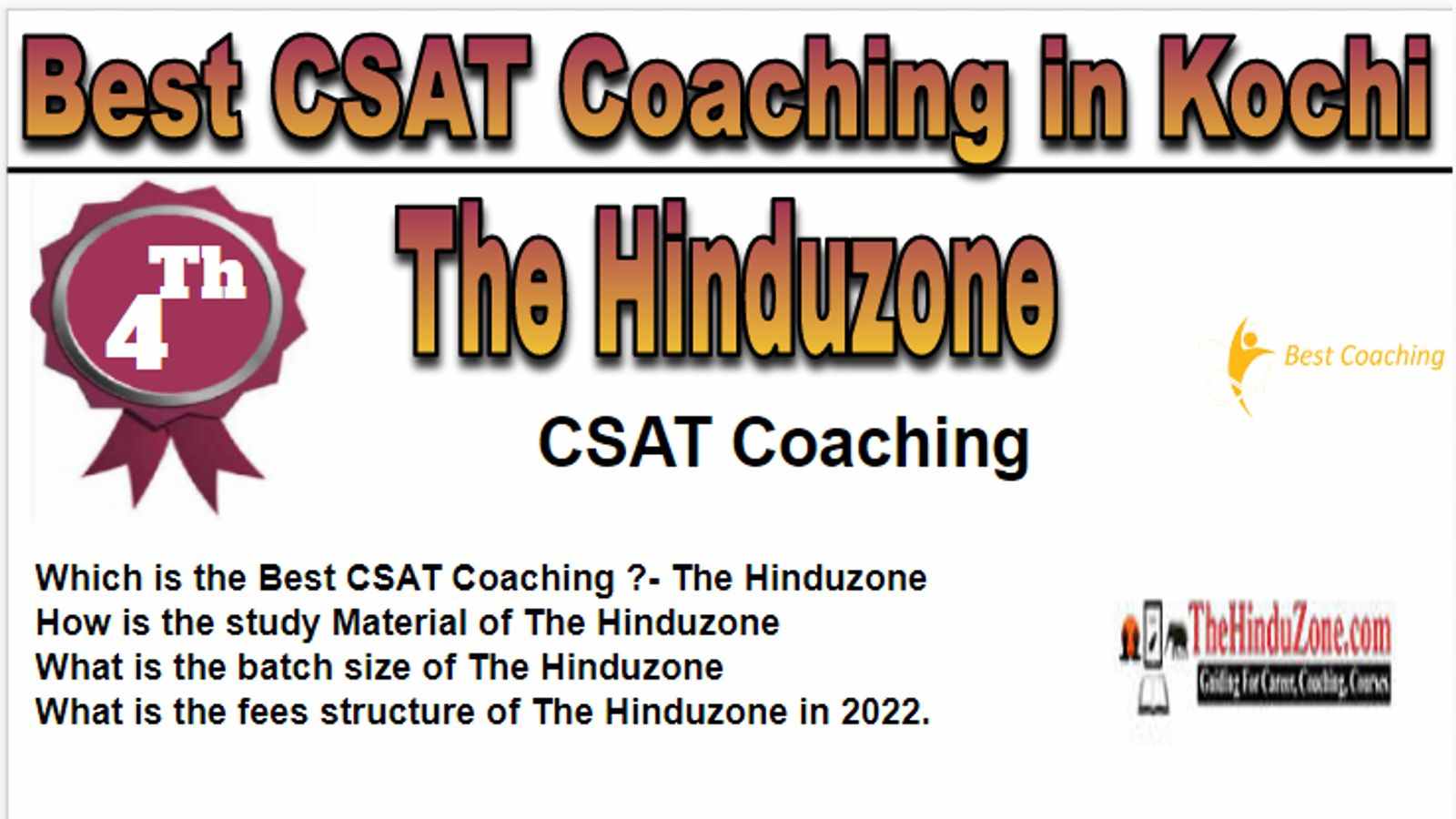 Rank 4 Best CSAT Coaching in Kochi