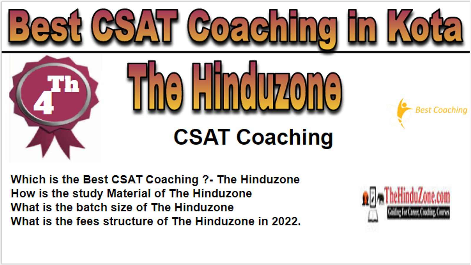 Rank 4 Best CSAT Coaching in Kota