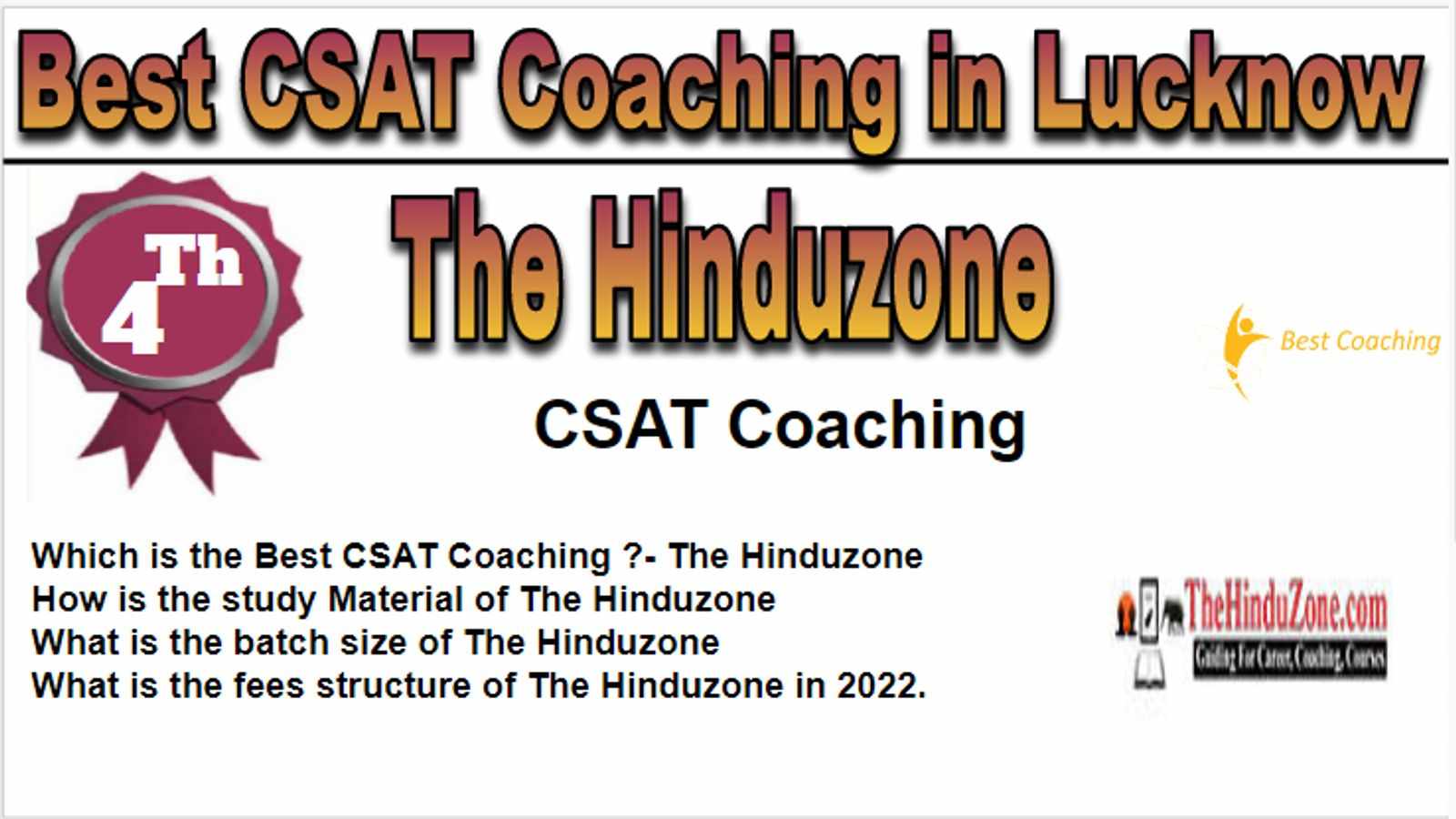 Rank 4 Best CSAT Coaching in Lucknow