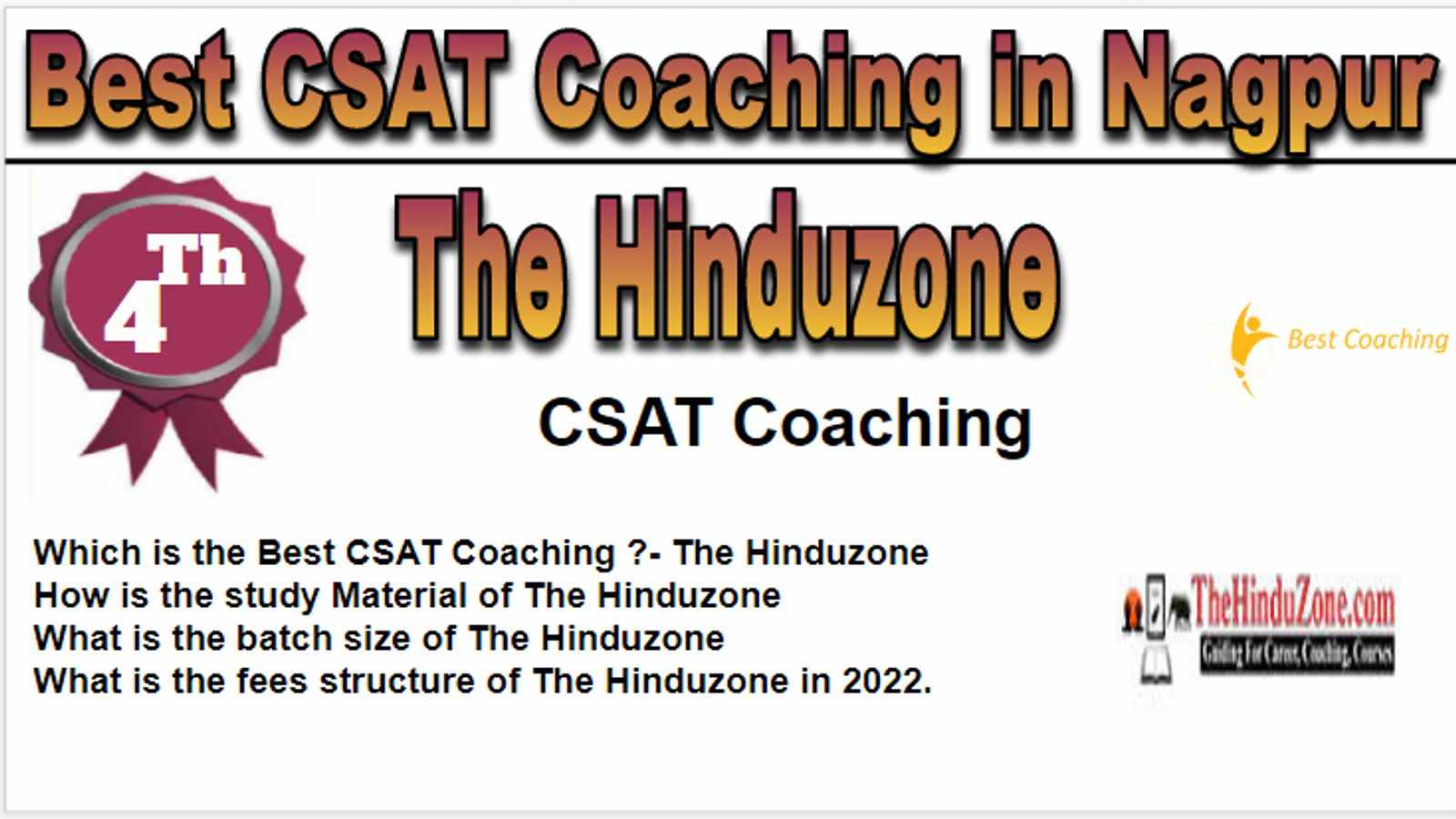 Rank 4 Best CSAT Coaching in Nagpur