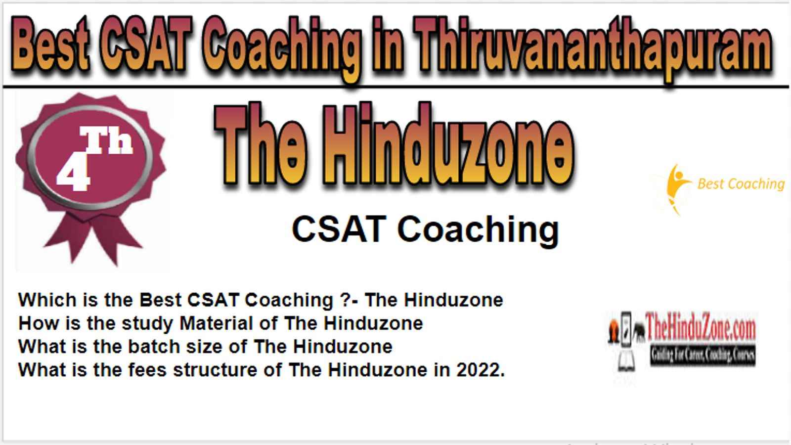 Rank 4 Best CSAT Coaching in Thiruvananthapuram