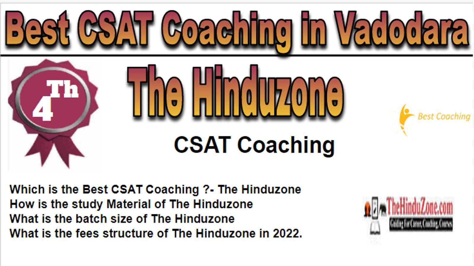 Rank 4 Best CSAT Coaching in Vadodara