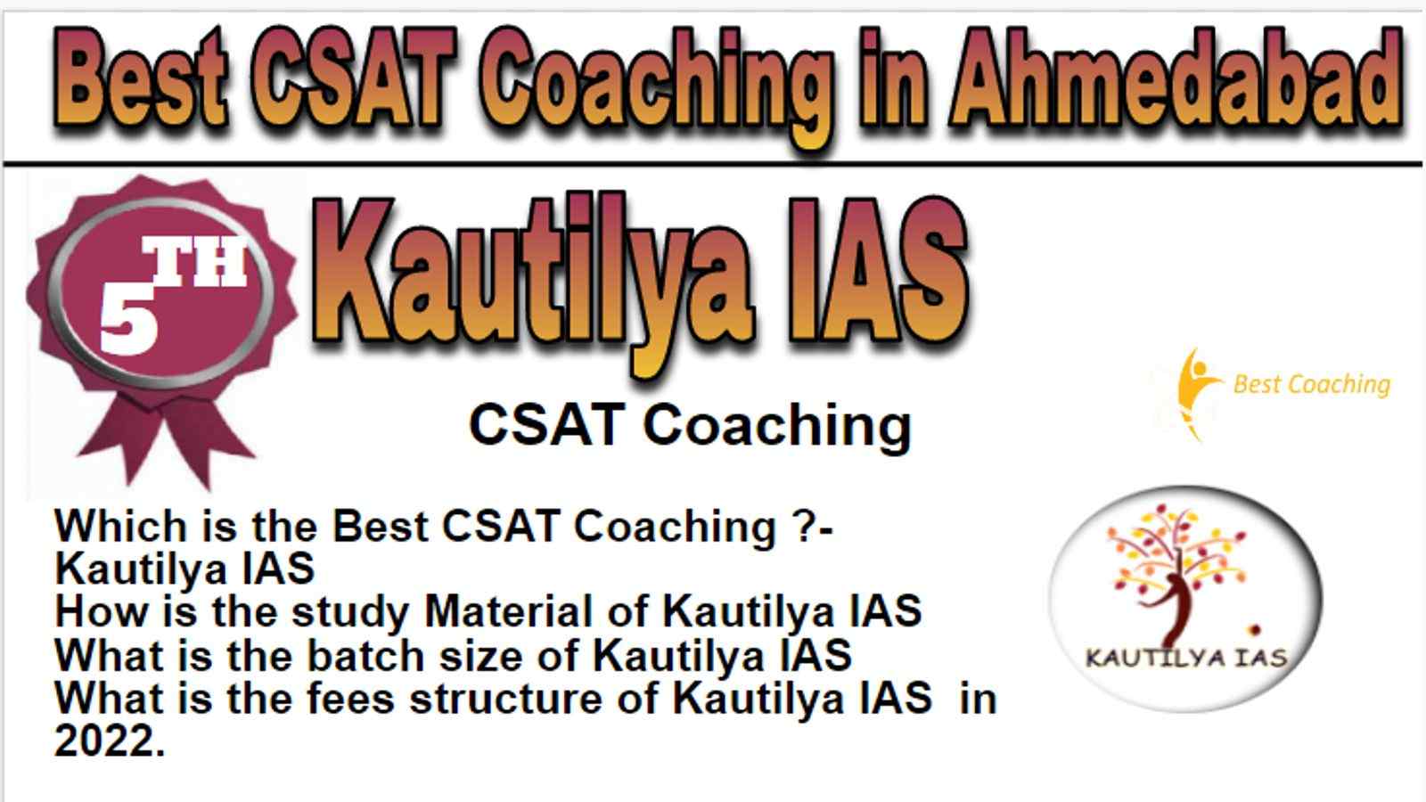 Rank 5 Best CSAT Coaching in Ahmedabad