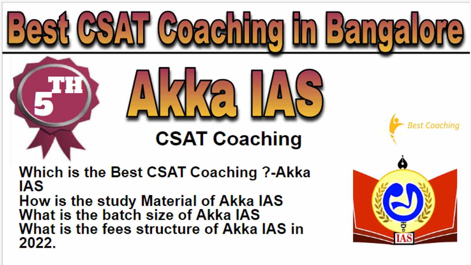 Rank 5 Best CSAT Coaching in Bangalore