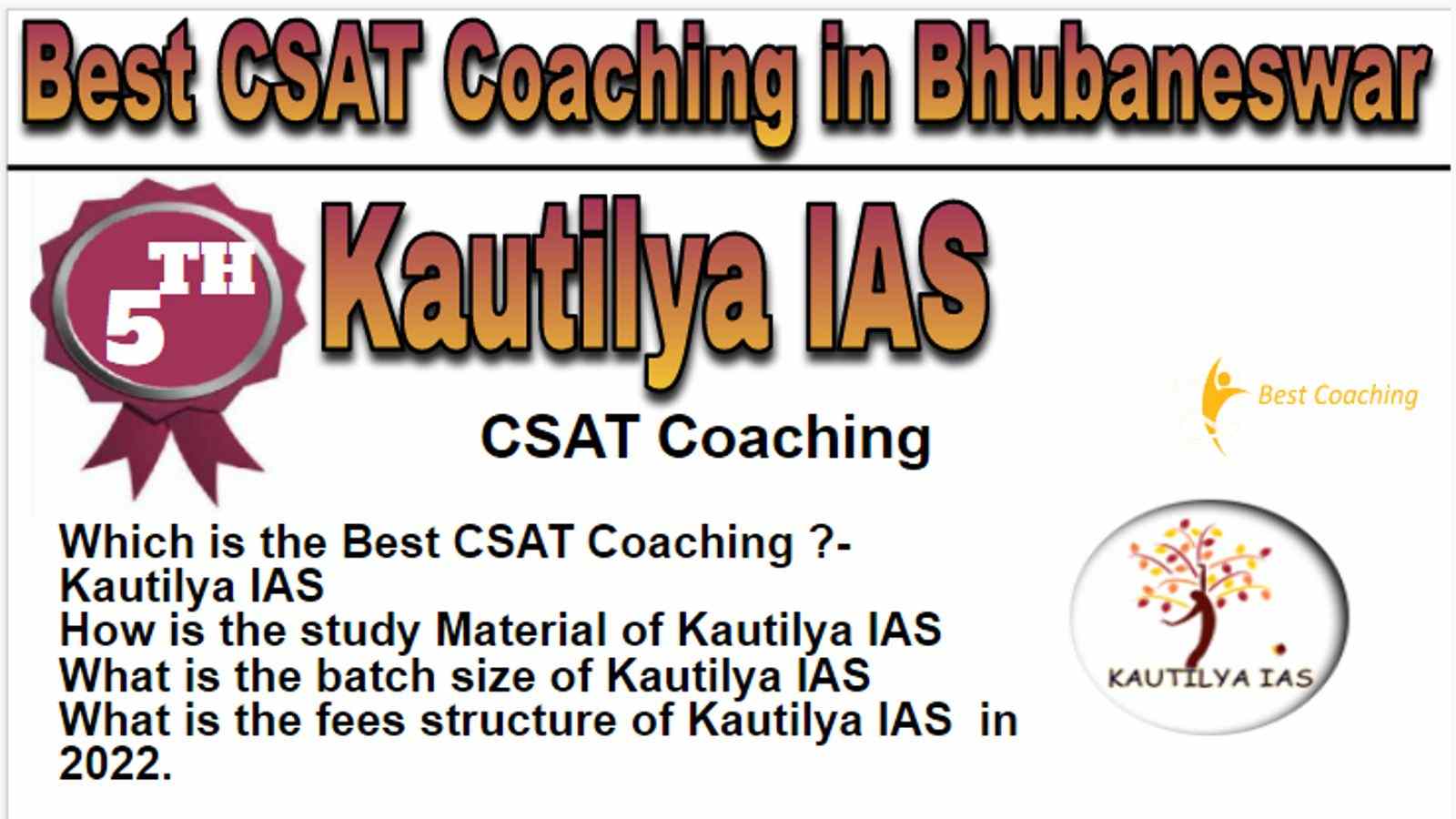 Rank 5 Best CSAT Coaching in Bhubaneswar