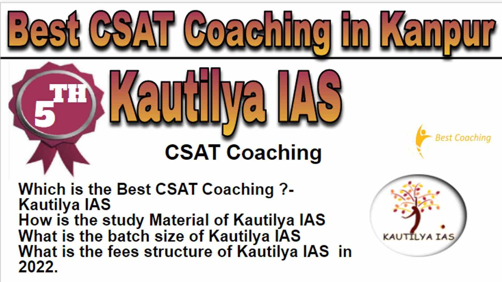 Rank 5 Best CSAT Coaching in Kanpur