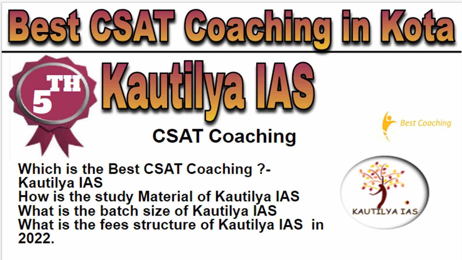 Rank 5 Best CSAT Coaching in Kota