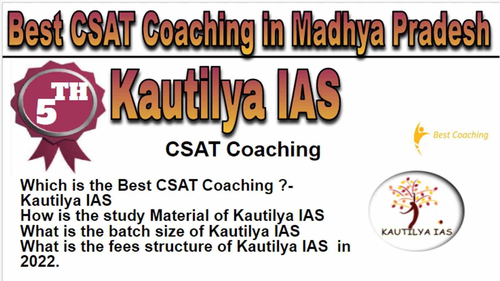 Rank 5 Best CSAT Coaching in Madhya Pradesh