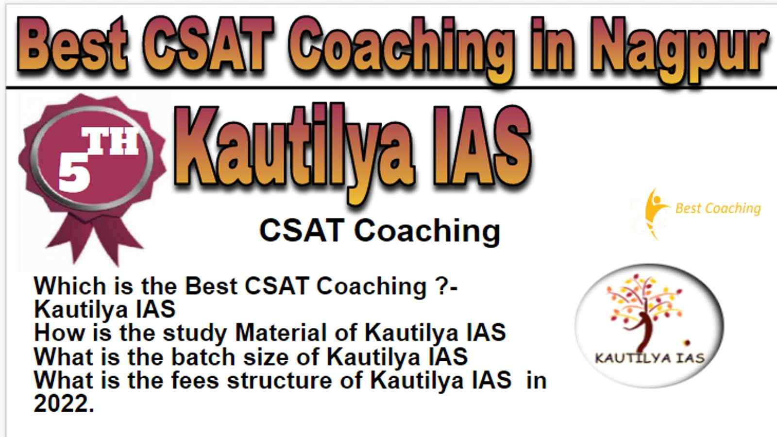 Rank 5 Best CSAT Coaching in Nagpur