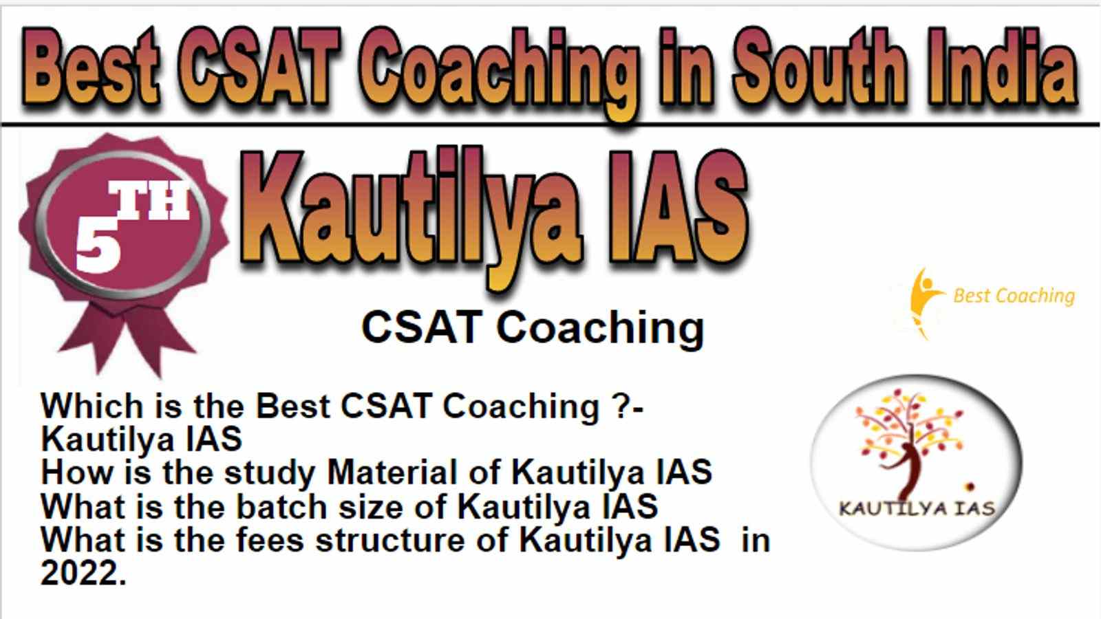 Rank 5 Best CSAT Coaching in South India