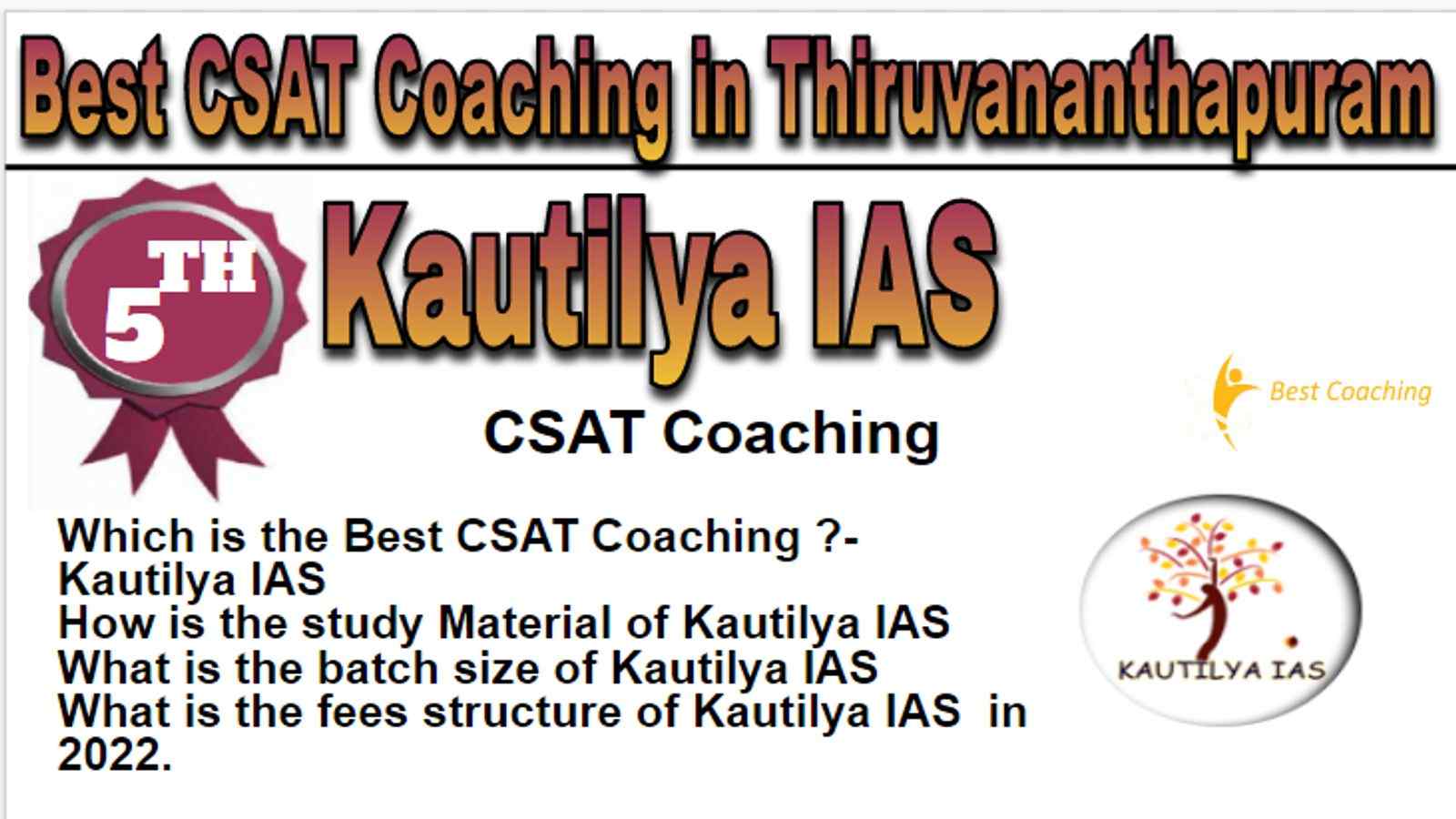 Rank 5 Best CSAT Coaching in Thiruvananthapuram
