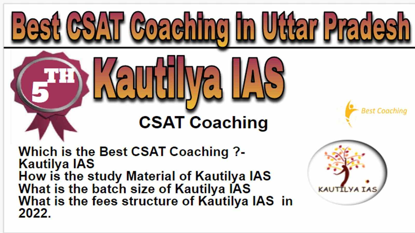 Rank 5 Best CSAT Coaching in Uttar Pradesh