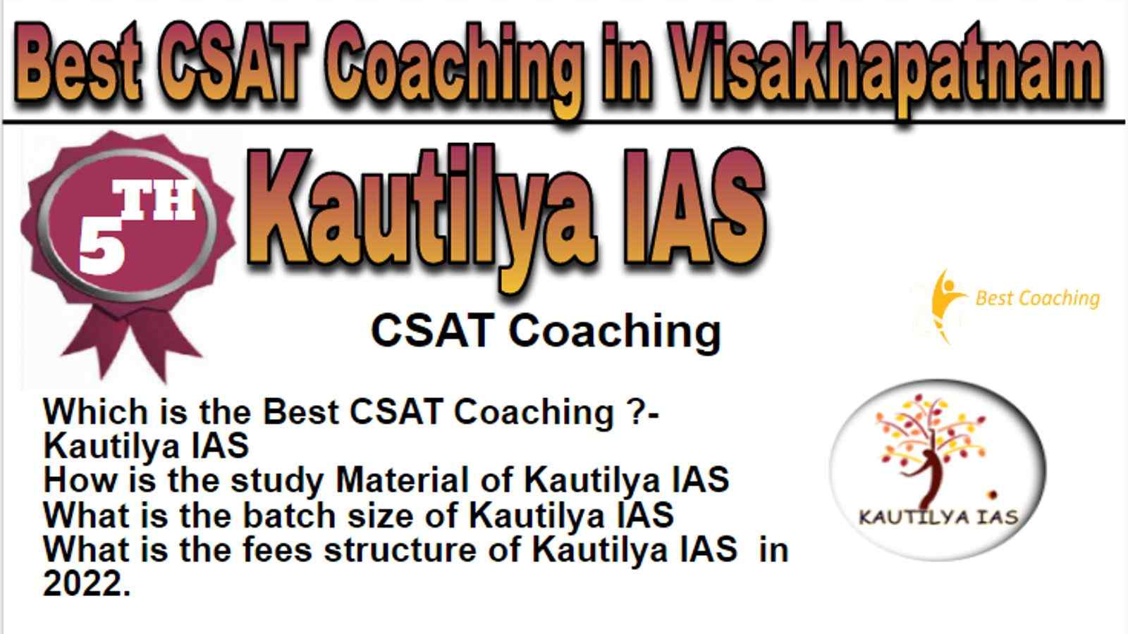 Rank 5 Best CSAT Coaching in Visakhapatnam