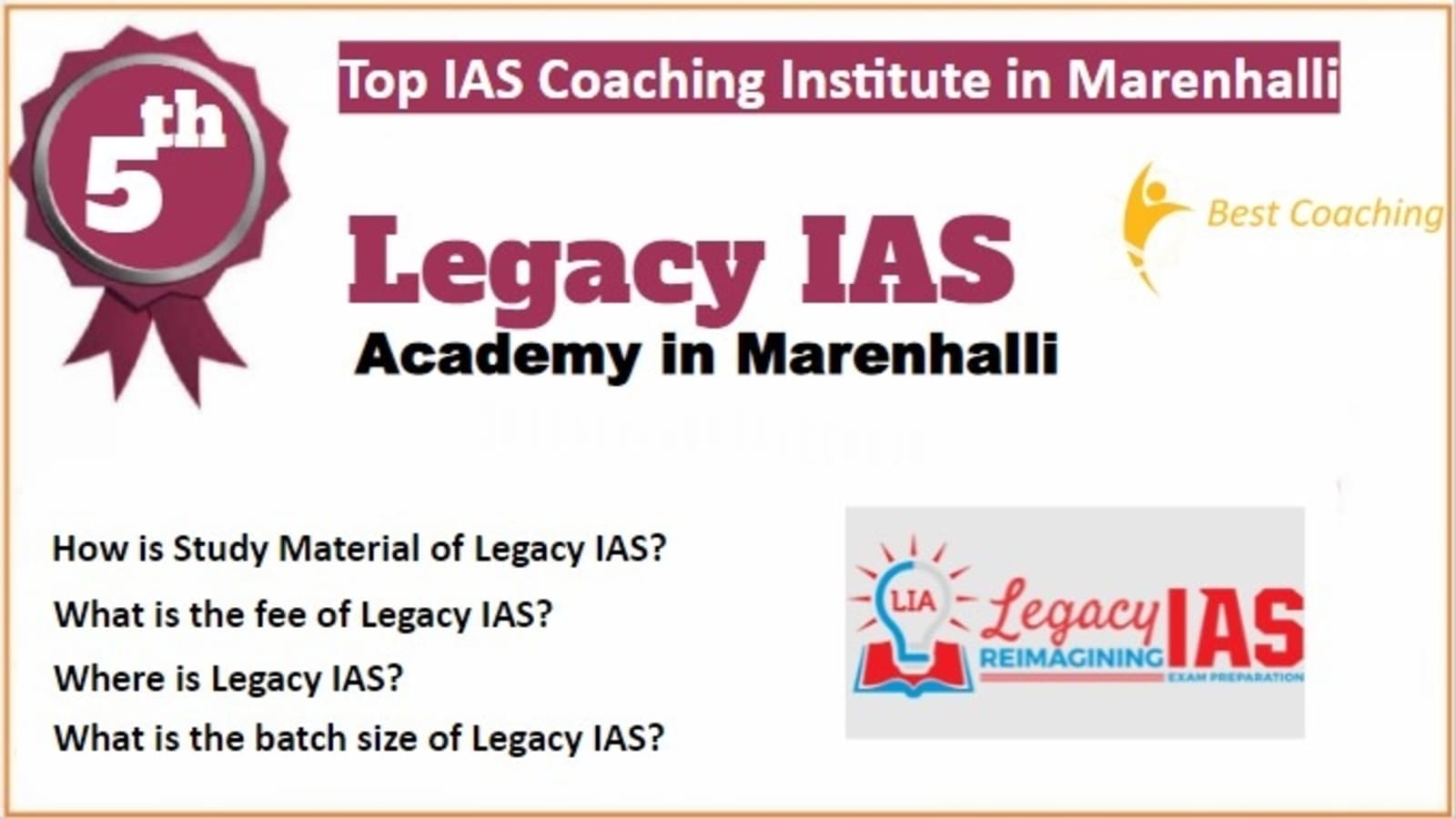 Rank 5 Best IAS Coaching in Marenhalli
