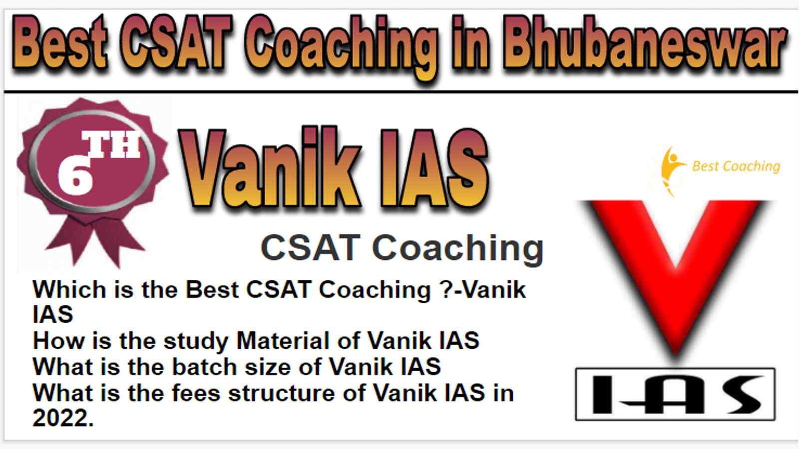 Rank 6 Best CSAT Coaching in Bhubaneswar