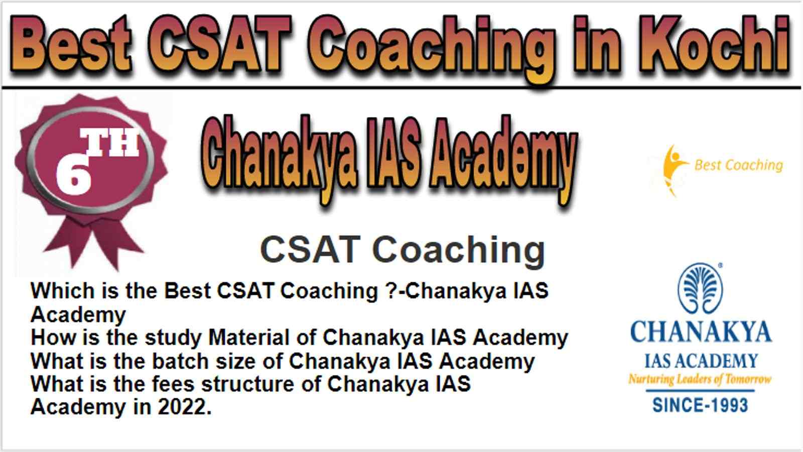 Rank 6 Best CSAT Coaching in Kochi
