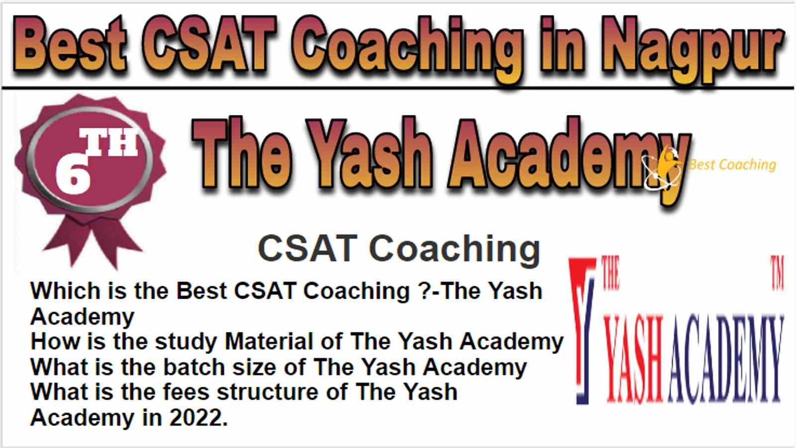 Rank 6 Best CSAT Coaching in Nagpur