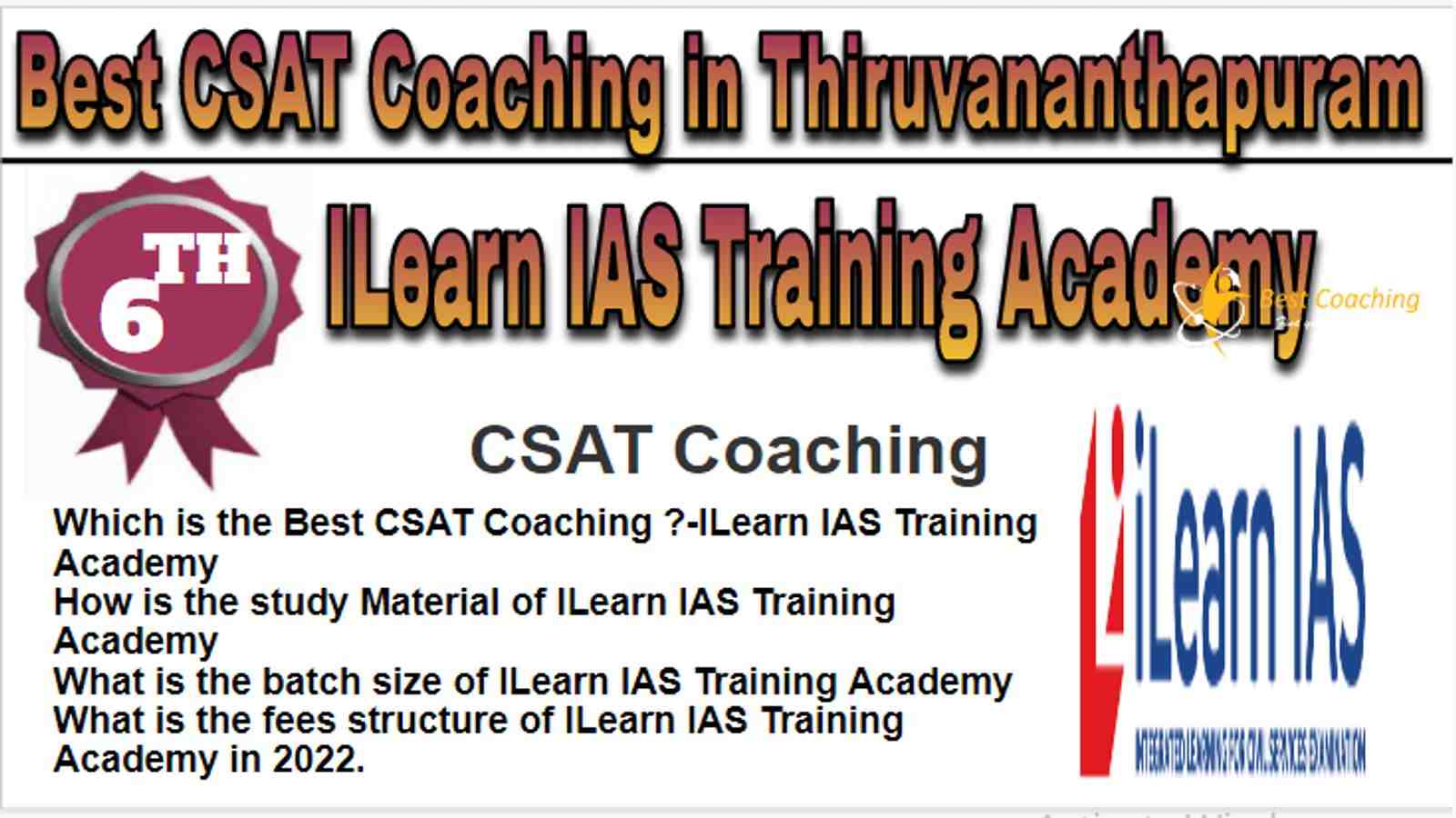 Rank 6 Best CSAT Coaching in Thiruvananthapuram