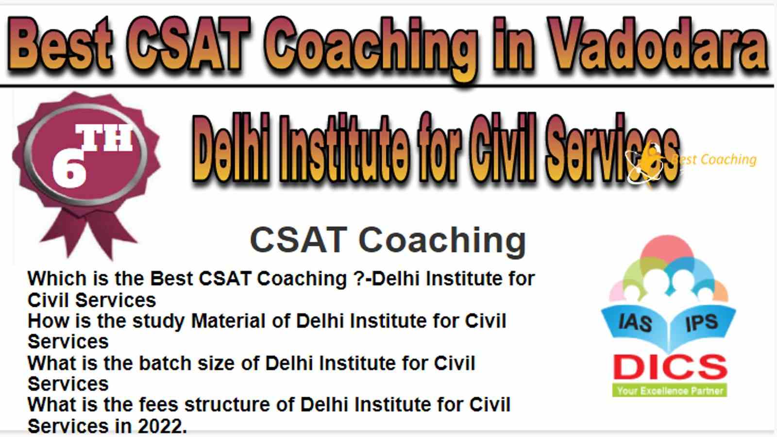 Rank 6 Best CSAT Coaching in Vadodara