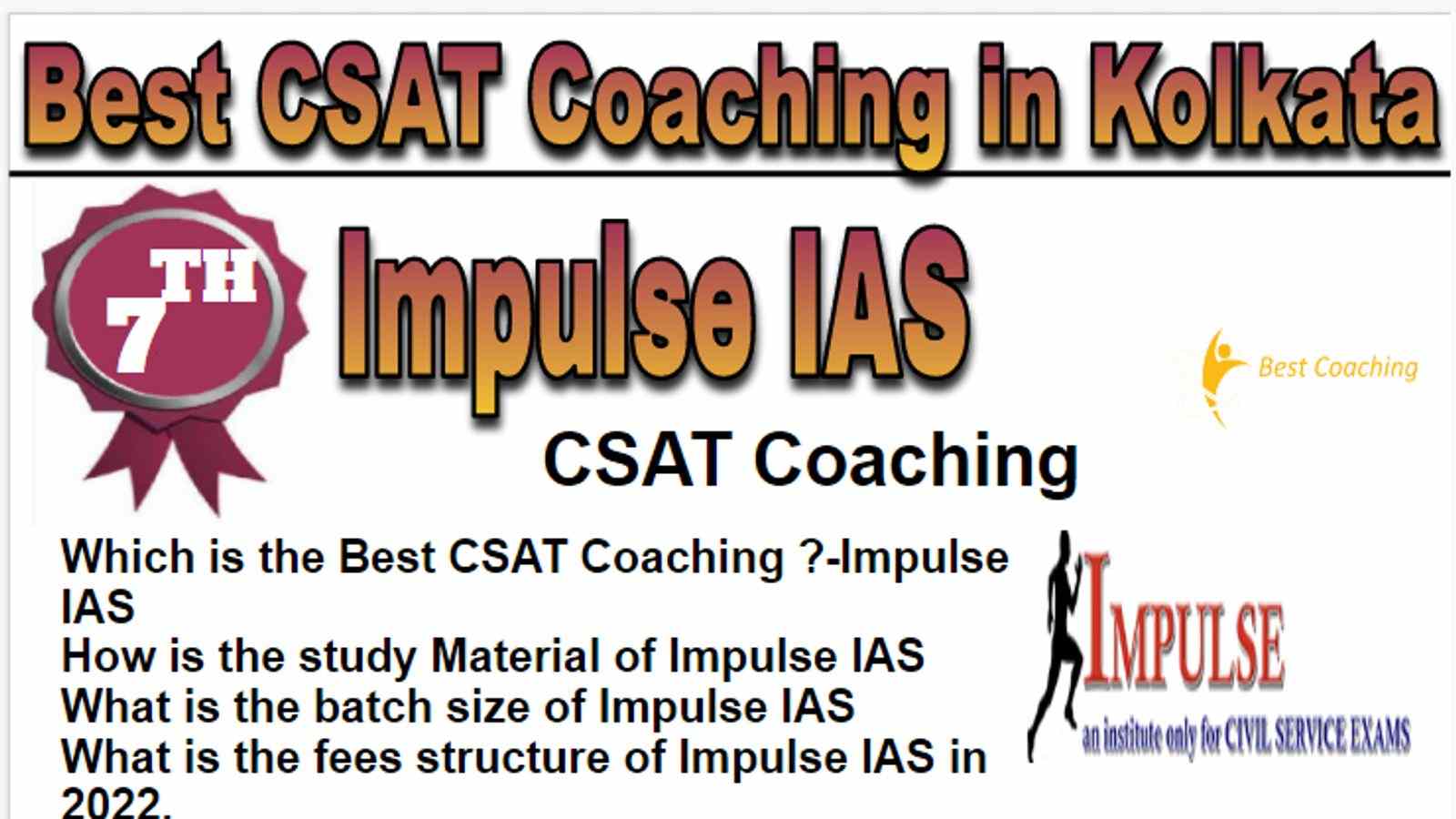 Rank 7 Best CSAT Coaching In Kolkata