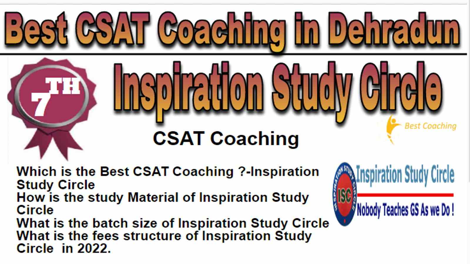 Rank 7 Best CSAT Coaching in Dehradun
