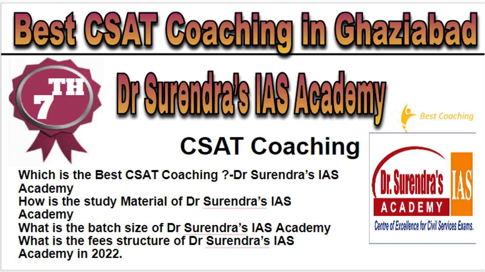 Rank 7 Best CSAT Coaching in Ghaziabad