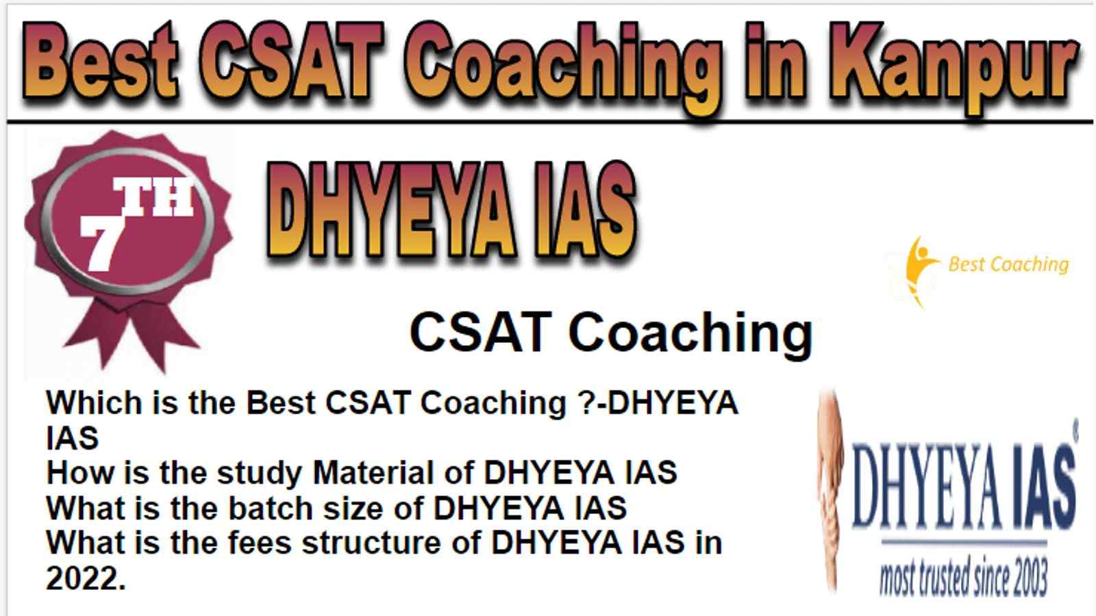 Rank 7 Best CSAT Coaching in Kanpur