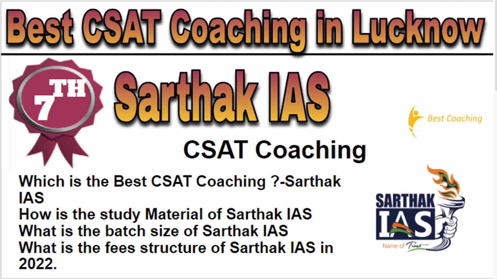 Rank 7 Best CSAT Coaching in Lucknow