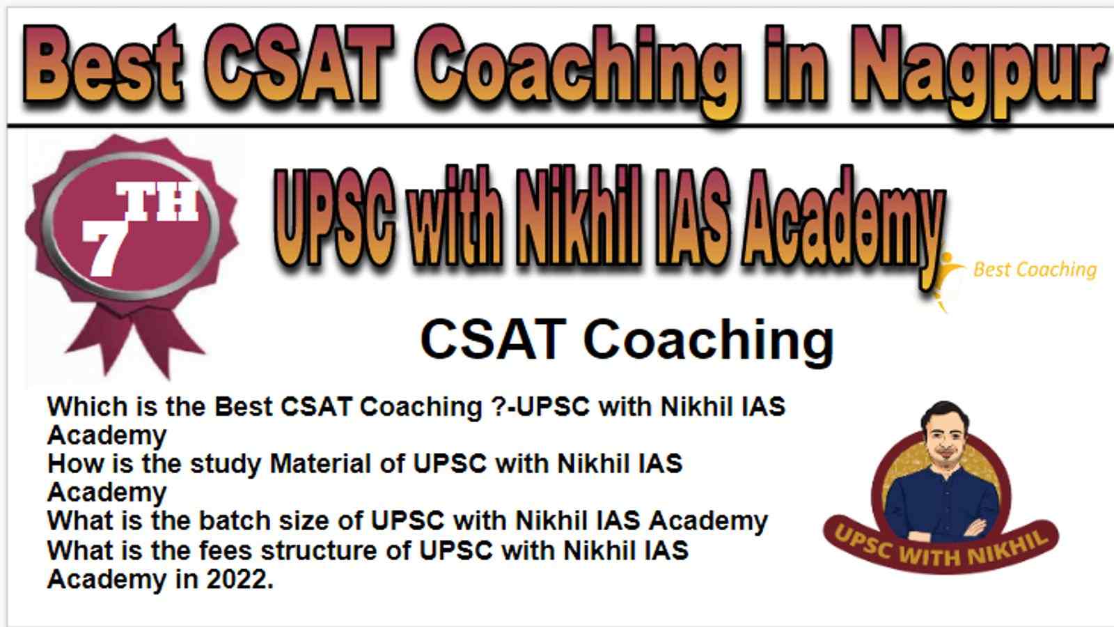 Rank 7 Best CSAT Coaching in Nagpur