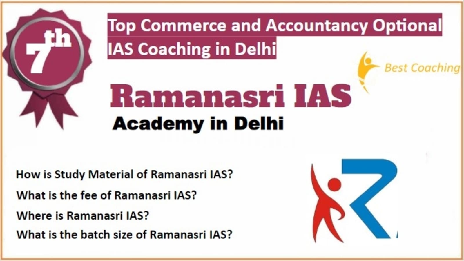 Rank 7 Best Commerce and Accountancy Optional IAS Coaching in Delhi