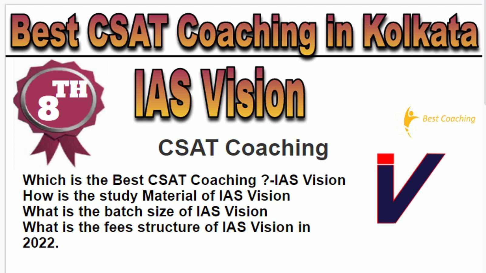 Rank 8 Best CSAT Coaching In Kolkata