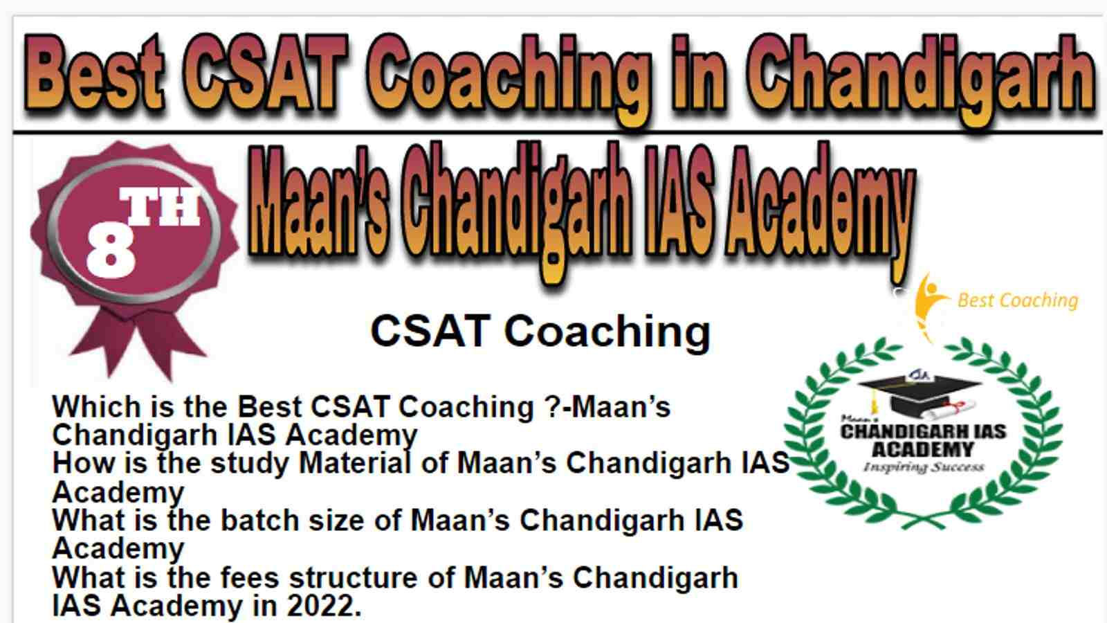 Rank 8 Best CSAT Coaching in Chandigarh