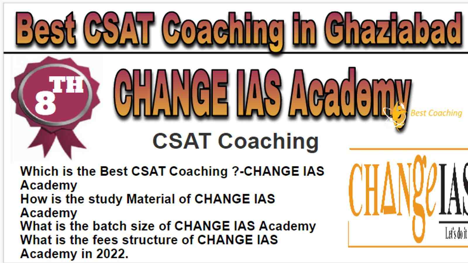 Rank 8 Best CSAT Coaching in Ghaziabad